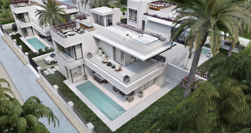 Luxury modern villas located in Rio Verde, Golden Mile in 5 minutes to Puerto...