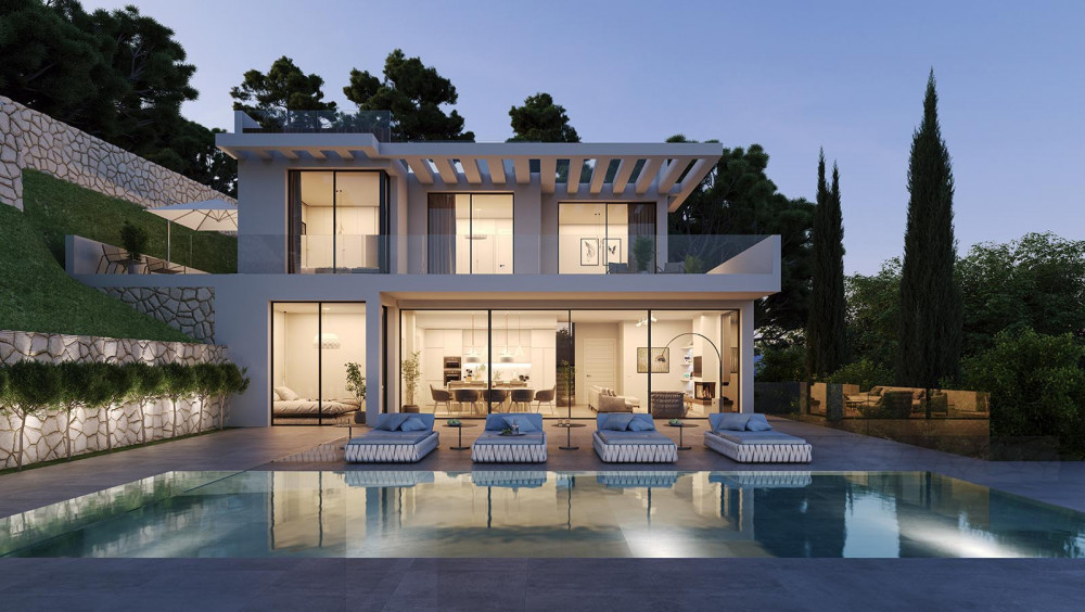 Breathtaking modern villa with sea views