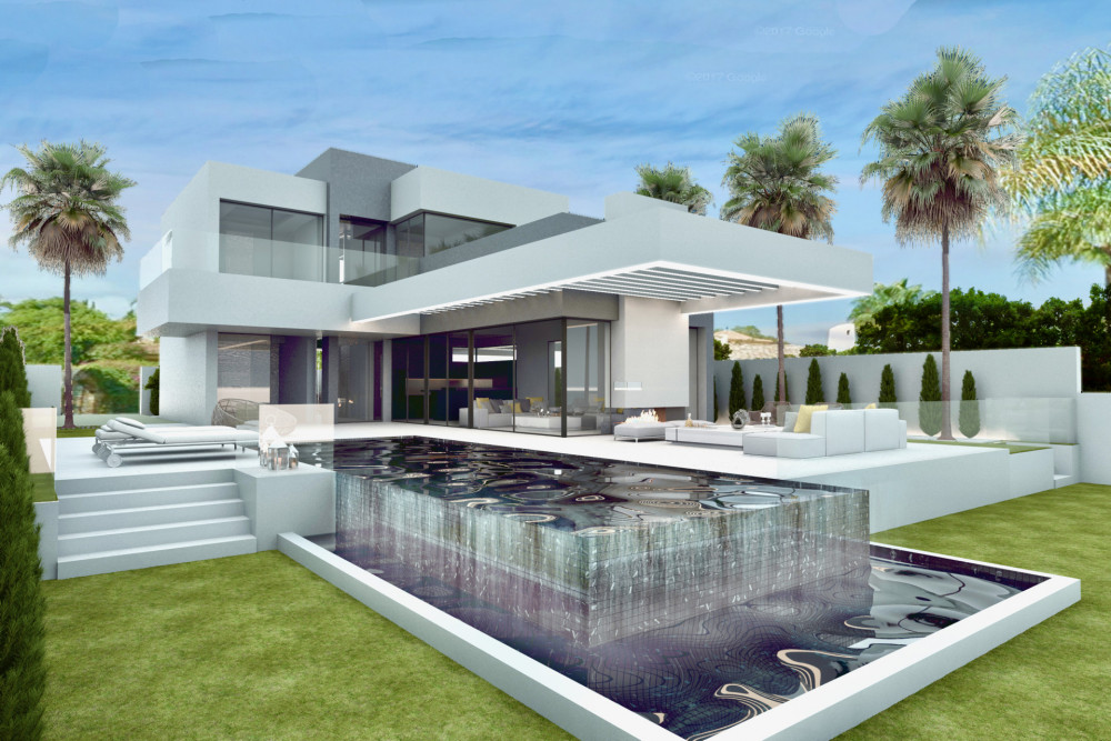 Warm modern villa located only 10 minutes to Puerto Banus.