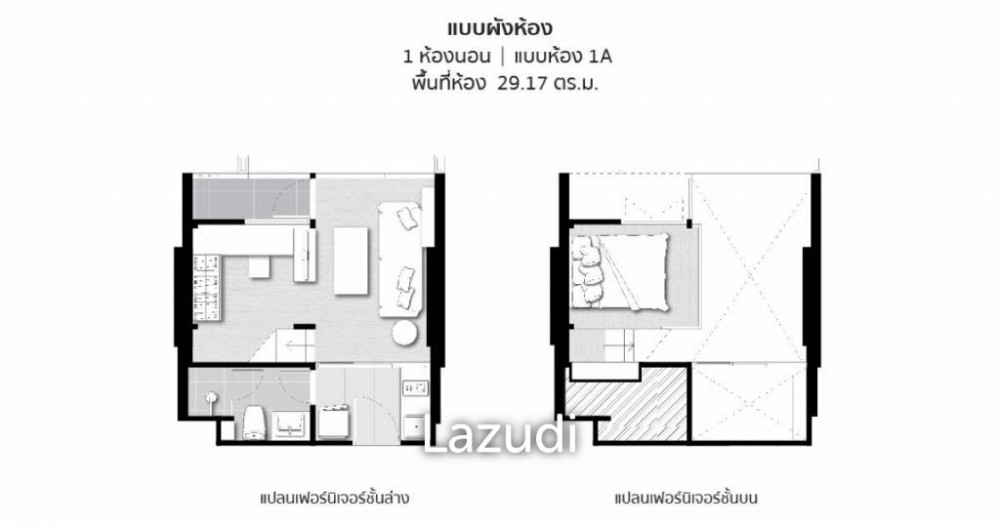 Chewathai Residence Asoke / Condo For Sale / 1 Bedroom / 29 SQM / MRT Phra Ra... Image 1