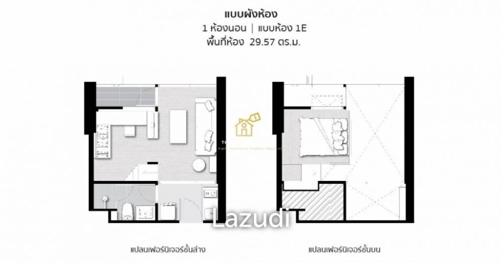 Chewathai Residence Asoke / Condo For Sale / 1 Bedroom / 29 SQM / MRT Phra Ra... Image 8