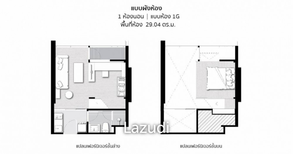 Chewathai Residence Asoke / Condo For Sale / 1 Bedroom / 29 SQM / MRT Phra Ra... Image 13