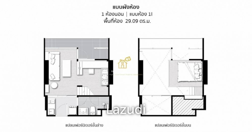 Chewathai Residence Asoke / Condo For Sale / 1 Bedroom / 29 SQM / MRT Phra Ra... Image 18