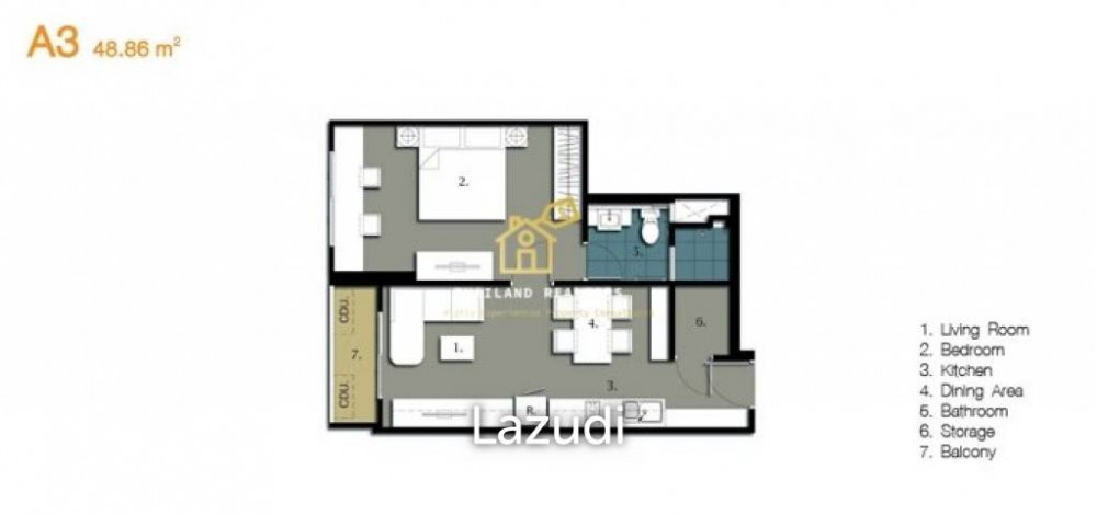 Residence 52 / Condo For Rent and Sale / 1 Bedroom / 48.15 SQM / BTS On Nut /... Image 9