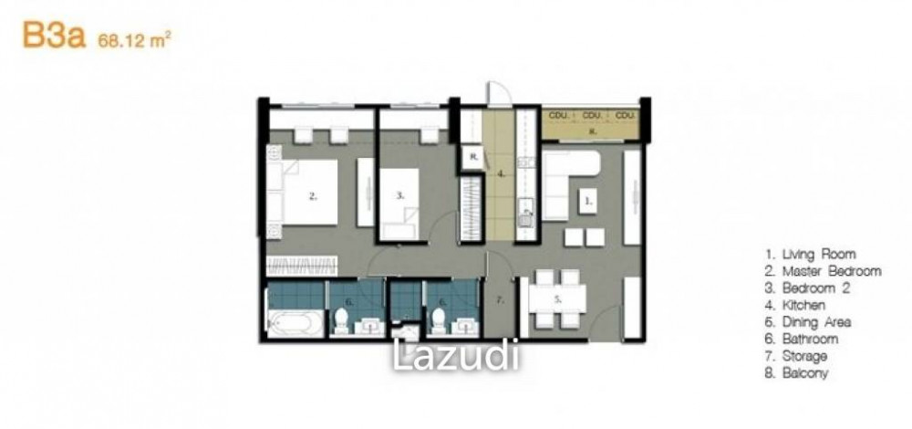 Residence 52 / Condo For Rent and Sale / 2 Bedroom / 59.11 SQM / BTS On Nut /... Image 14