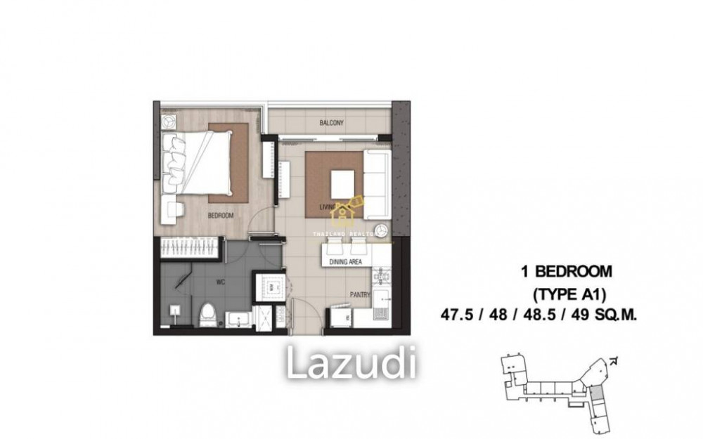 Menam Residences / Condo For Sale / 1 Bedroom / 47.5 SQM / BTS Saphan Taksin... Image 13