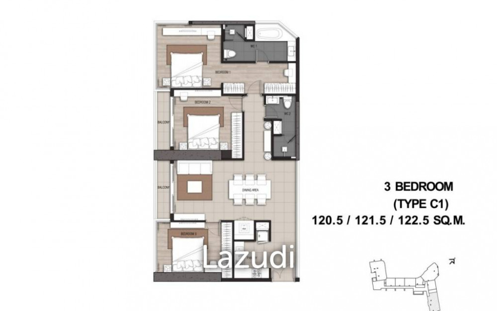 Menam Residences / Condo For Sale / 1 Bedroom / 47.5 SQM / BTS Saphan Taksin... Image 15