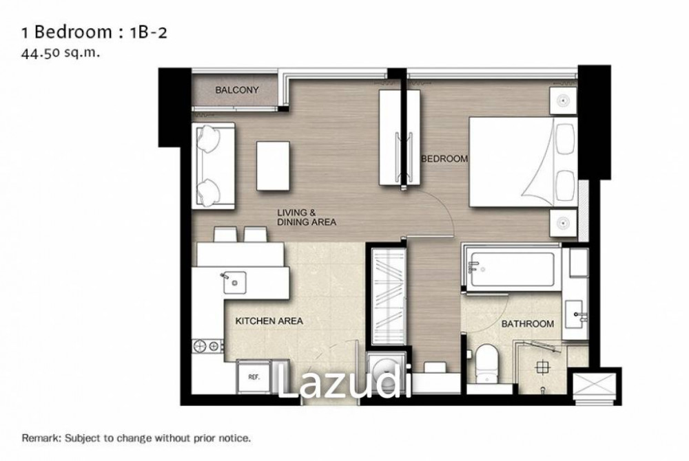 1 bed 44.18 SQM, The Esse Asoke Image 7
